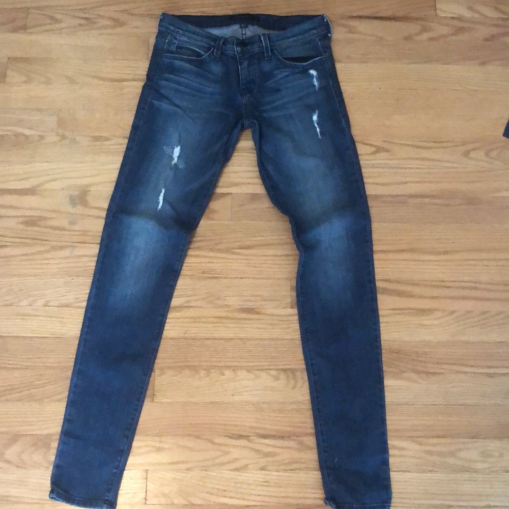 Flying monkey dark washed ripped jeans